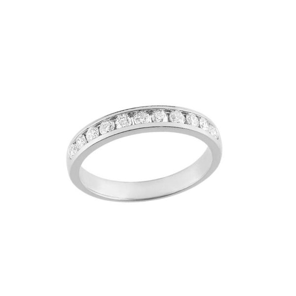 Alliance or blanc ou jaune et diamants