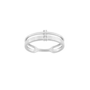 Bague or 750 et oxydes de zirconium