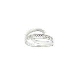 Bague or 750 et diamants