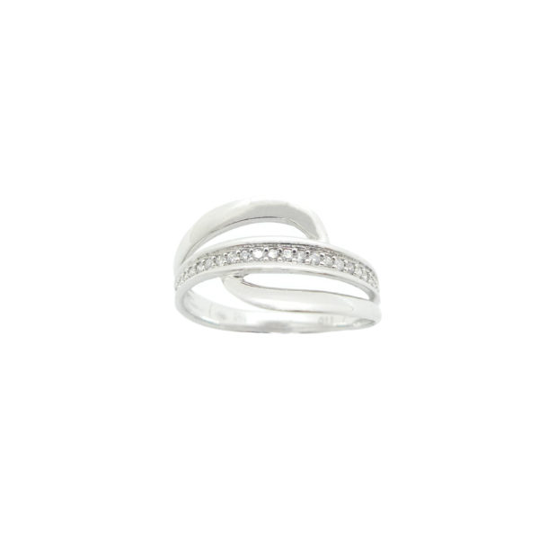 Bague or 750 et diamants