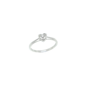 Bague or 750 et oxyde de zirconium