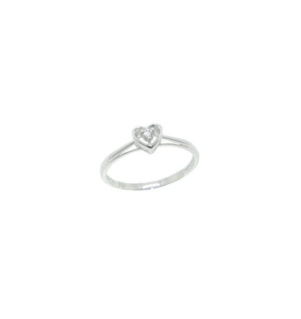 Bague or 750 et oxyde de zirconium