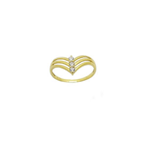 Bague or 750 et oxydes de zirconium
