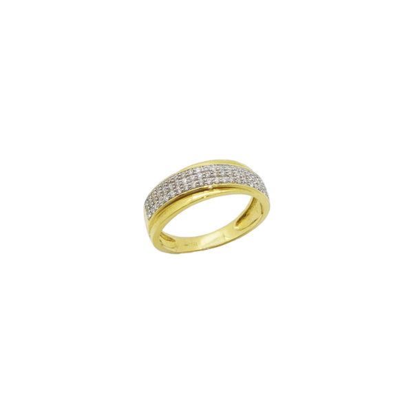 Bague or 750 et oxydes de zirconium