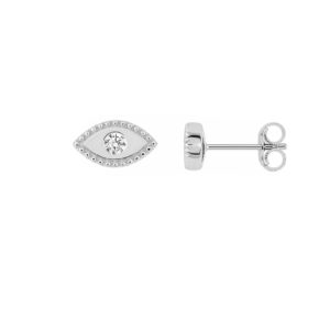Boucles d’oreilles argent et oxyde de zirconium