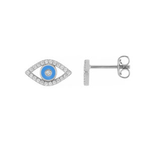 Boucles d’oreilles argent et oxydes de zirconium