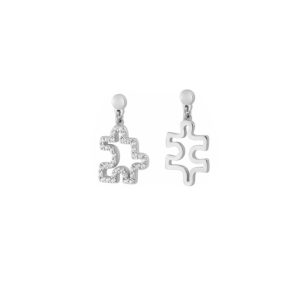 Boucles d’oreilles argent et oxydes de zirconium
