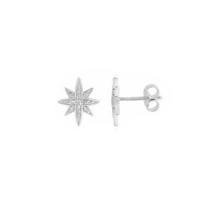 Boucles d’oreilles argent et oxydes de zirconium