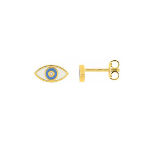 Boucles d’oreilles plaqué or et oxyde de zirconium