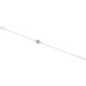 Bracelet argent et oxydes de zirconium