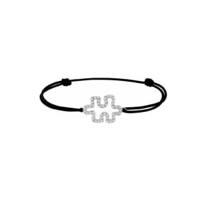 Bracelet argent et oxydes de zirconium