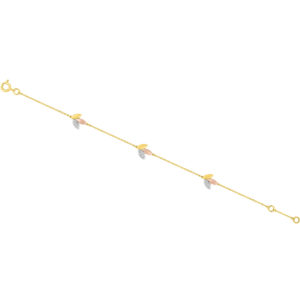 Bracelet or 750 et diamants
