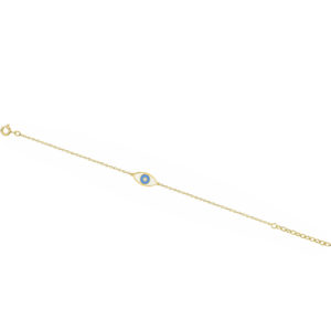 Bracelet plaqué or et oxyde de zirconium
