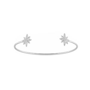 Bracelet argent et oxydes de zirconium