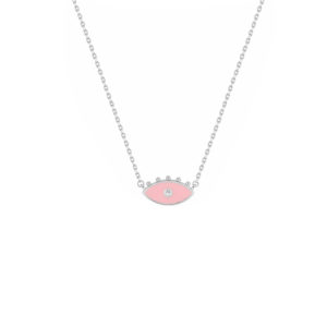 Collier argent et oxyde de zirconium