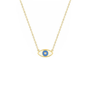 Collier plaqué or et oxyde de zirconium