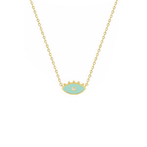 Collier plaqué or et oxyde de zirconium