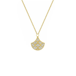 Collier plaqué or et oxydes de zirconium
