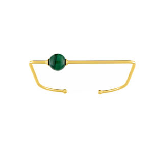Jonc plaqué or et malachite