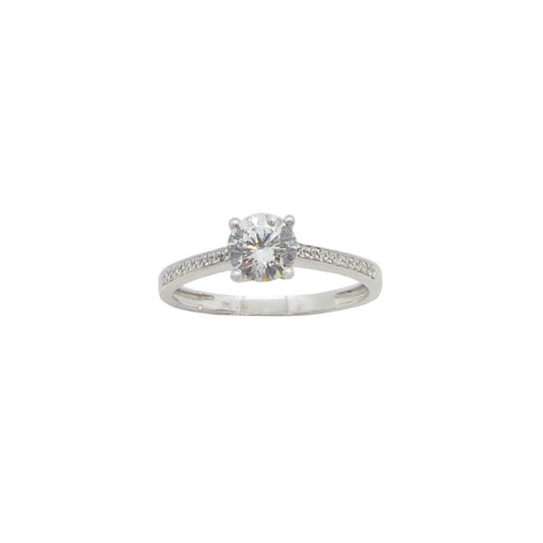 Bague or 750 et oxydes de zirconium