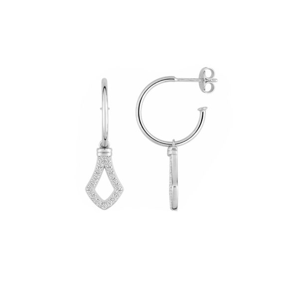 Boucles d’oreilles argent et oxydes de zirconium