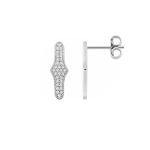 Boucles d’oreilles argent et oxydes de zirconium