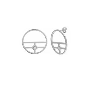 Boucles d’oreilles argent et oxydes de zirconium