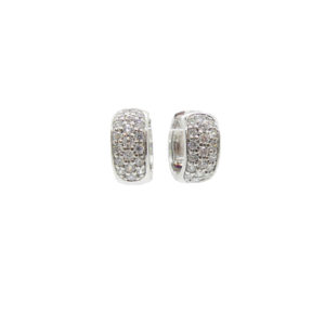 Boucles d’oreilles argent et oxydes de zirconium