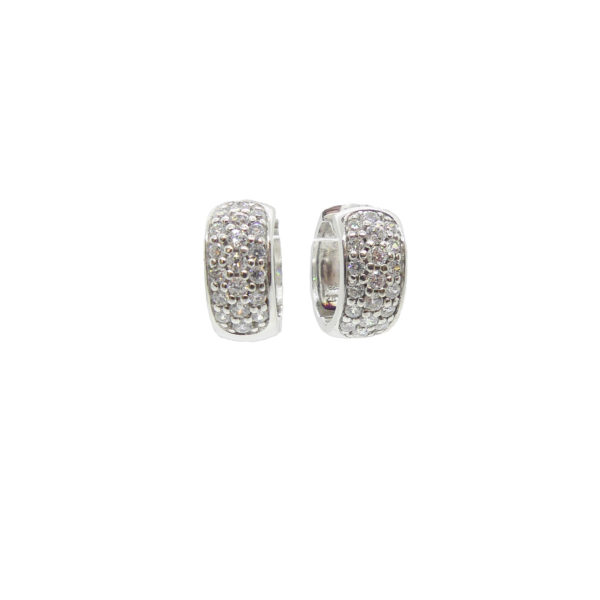 Boucles d’oreilles argent et oxydes de zirconium