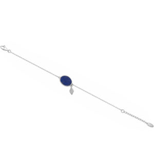 Bracelet argent lapis lazuli