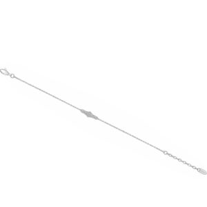 Bracelet argent et oxydes de zirconium