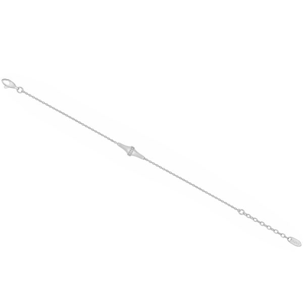 Bracelet argent et oxydes de zirconium