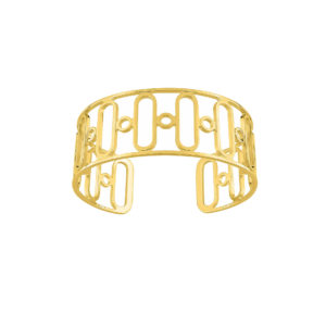 Bracelet manchette plaqué or