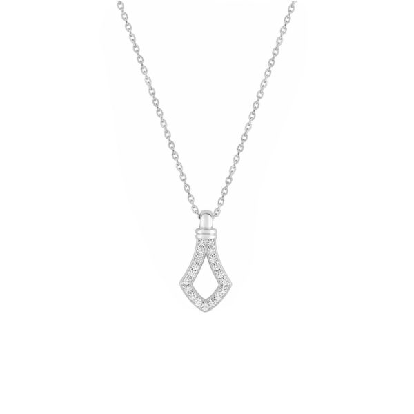 Collier argent et oxydes de zirconium