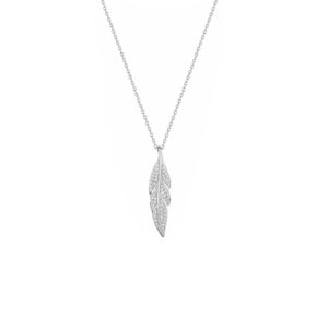 Collier argent et oxydes de zirconium