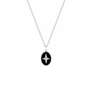 Collier argent et oxyde de zirconium