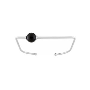 Bracelet argent et onyx