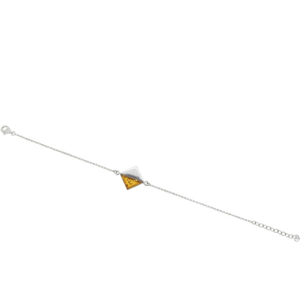 Bracelet argent et ambre