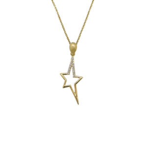 Collier plaqué or et oxydes de zirconium