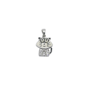 Pendentif argent et oxydes de zirconium