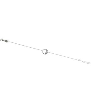 Bracelet argent et oxydes de zirconium