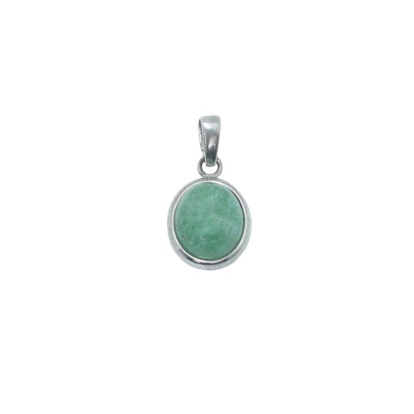 Pendentif argent et aventurine