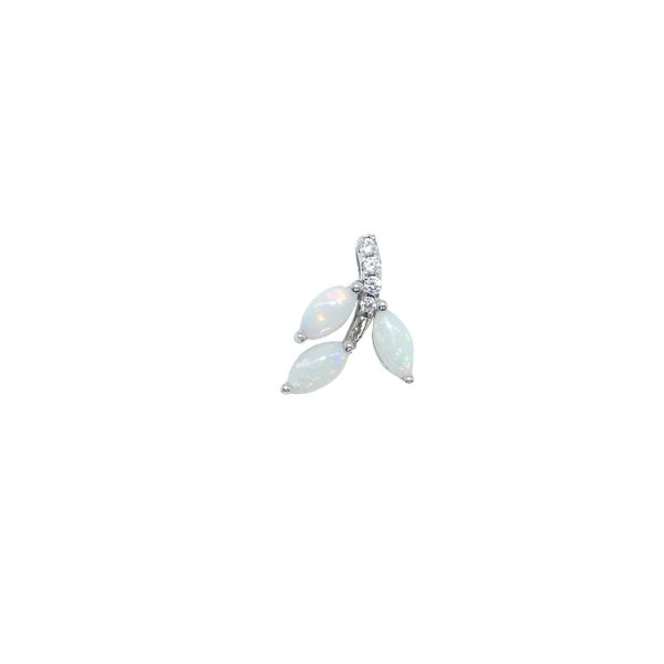 Pendentif argent et opale