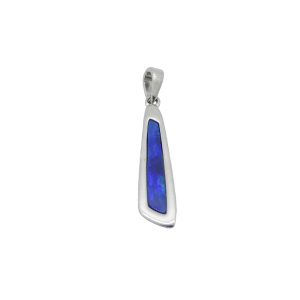 Pendentif argent et opale