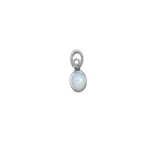 Pendentif argent et opale