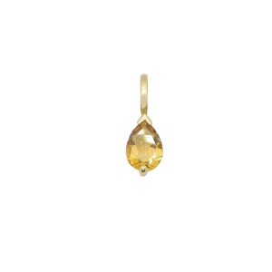 Pendentif or 750 et citrine